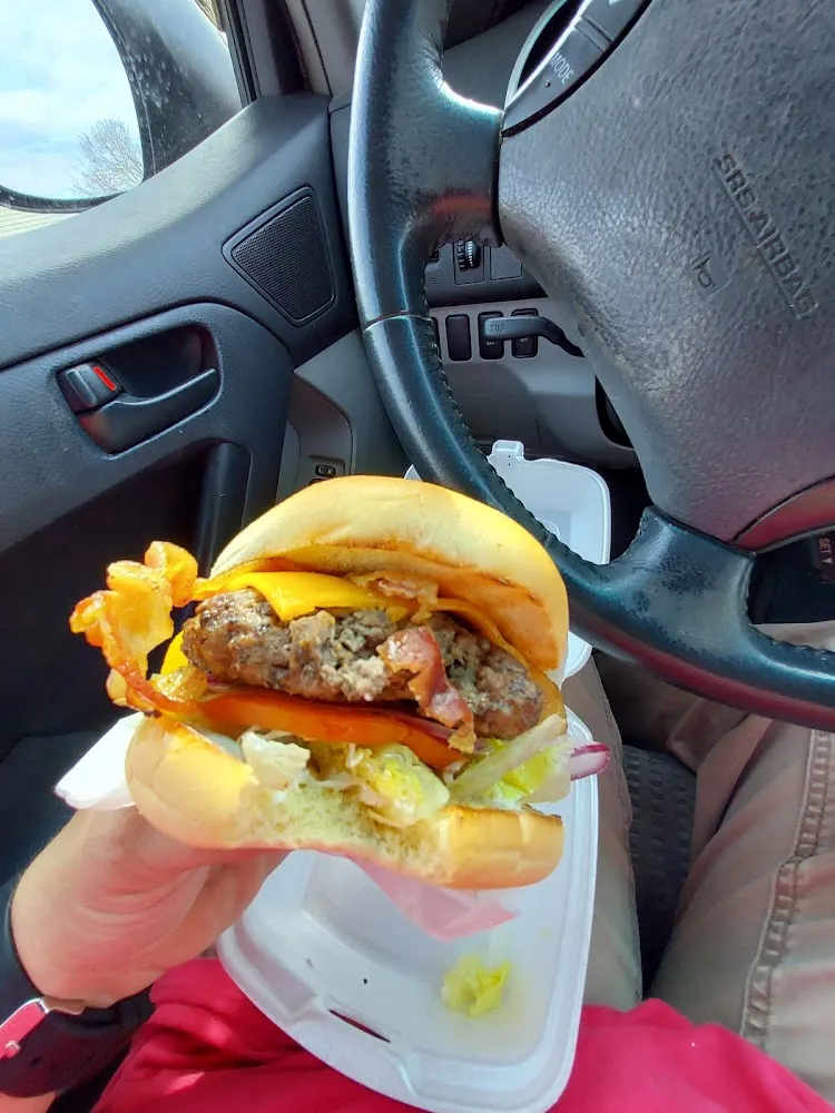 Burger with Cheese and Bacon